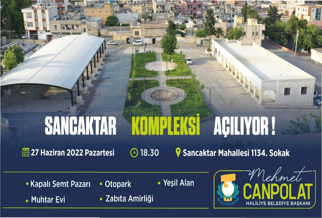 HALİLİYE BELEDİYESİ SANCAKTAR KOMPLEKSİ AÇILDI