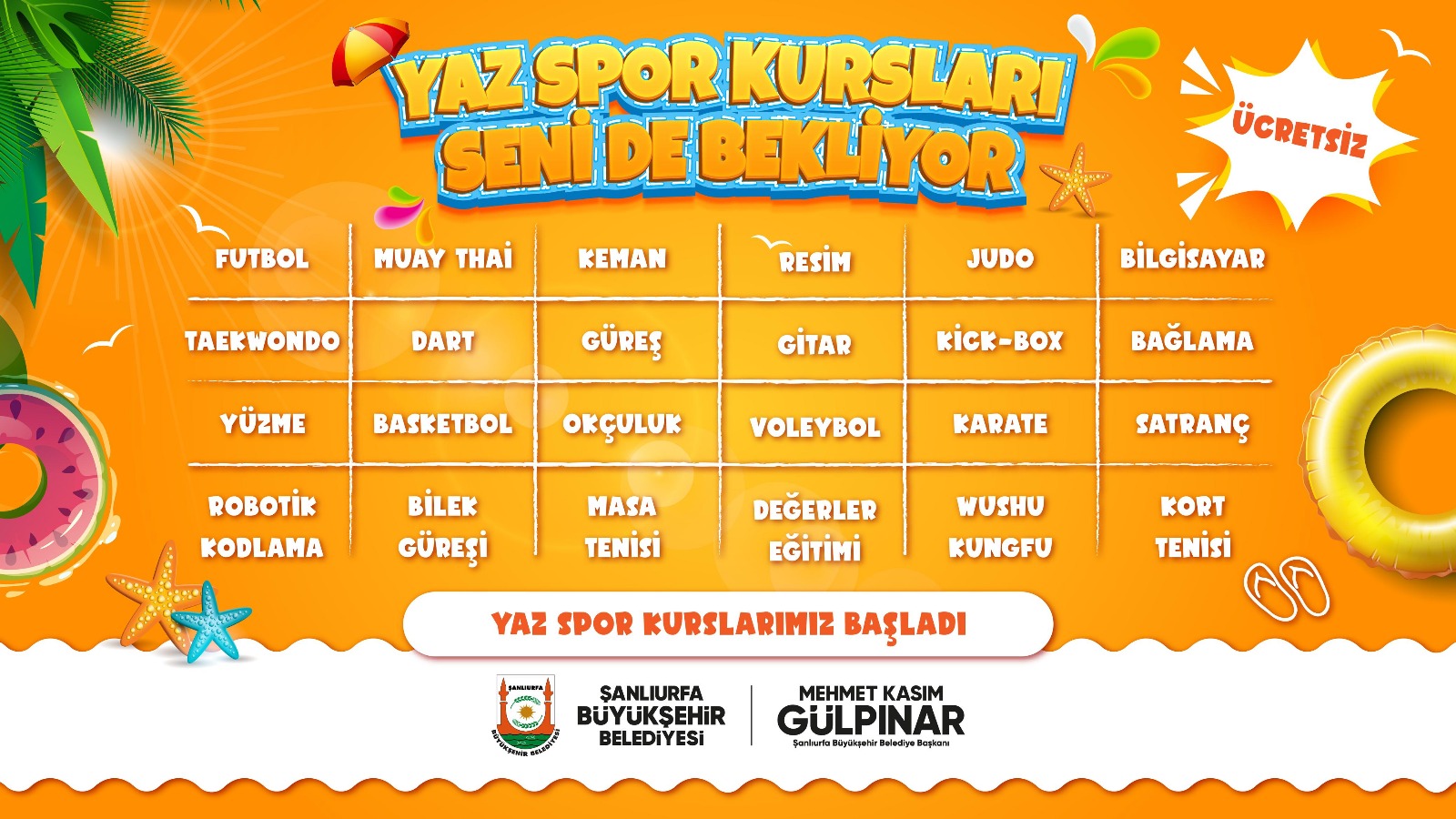 ŞANLIURFA BÜYÜKŞEHİR BELEDİYESİ’NDEN GENÇLERE ÇAĞRI: “KANALA DEĞİL HAVUZA”