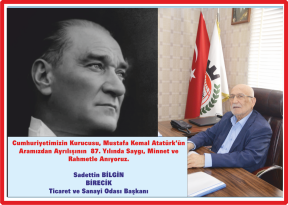 SADETTİN BİLGİN’İN 10 KASIM MESAJI