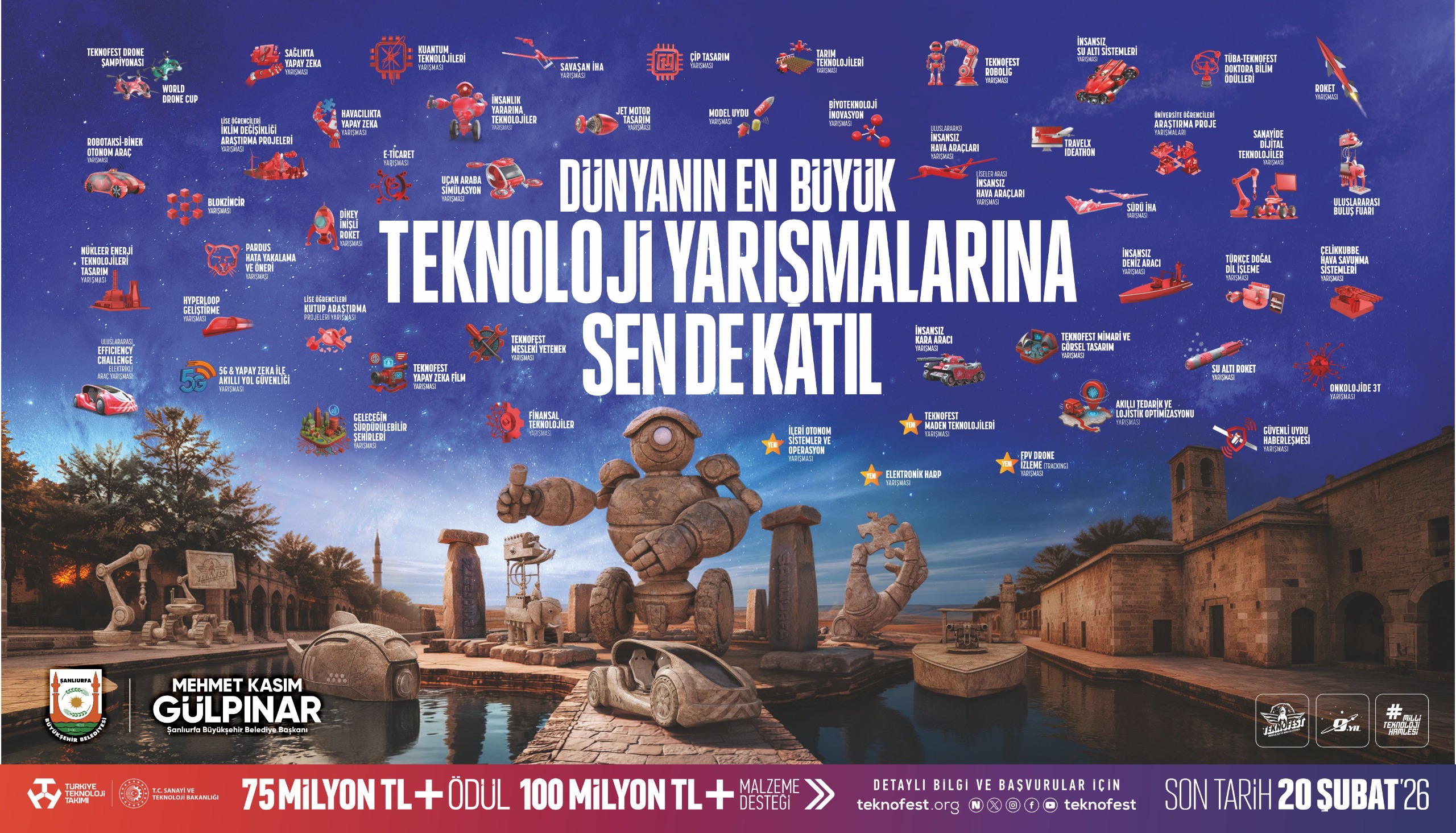 TEKNOFEST 2026 TEKNOLOJİ YARIŞMALARI BAŞVURULARI BAŞLADI