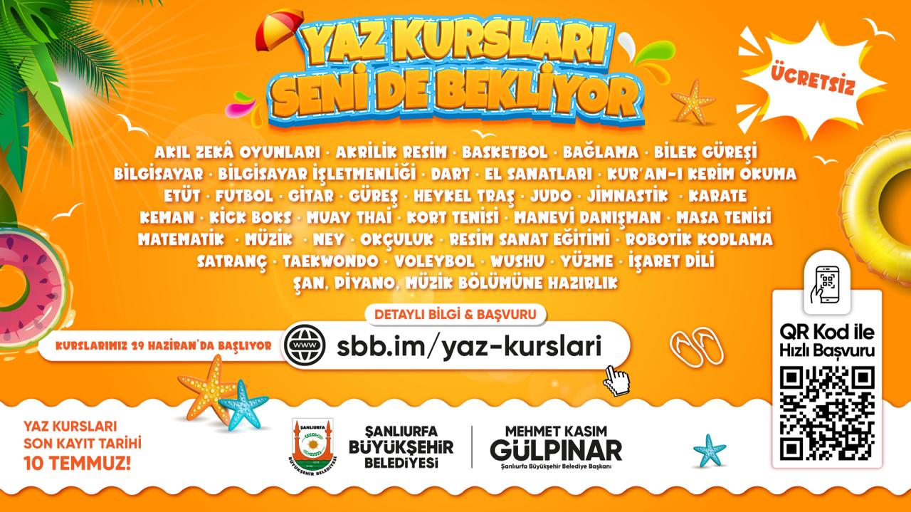 BÜYÜKŞEHİR’DEN ÇOCUKLAR VE GENÇLERE ÜCRETSİZ YAZ KURSU MÜJDESİ