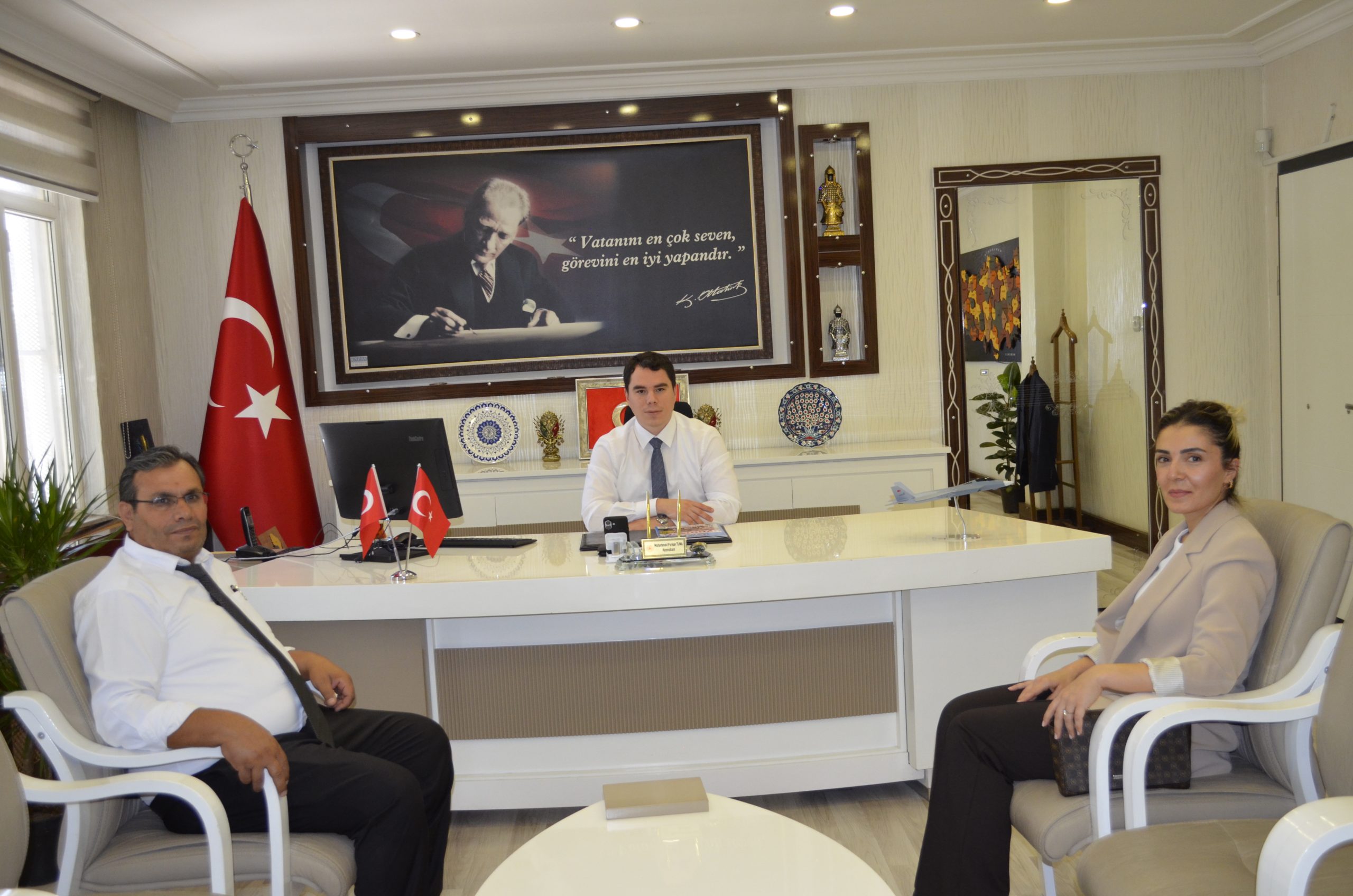 SURUÇ KAYMAKAMI  Muhammed Furkan TUNA’ yı MAKAMINDA ZİYARET ETTİK. 